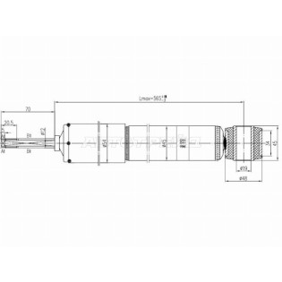 Амортизатор задний TOYOTA LAND CRUISER PRADO 120/4RUNNER/SURF/HILUX 02-09 лев=RH SAT