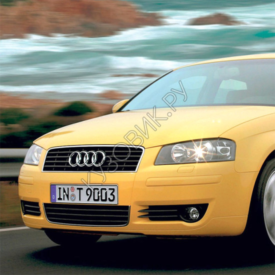 Бампер передний в цвет кузова Audi A3 8P (2003-2008) Бампер передний в цвет кузова Audi A3 8P (2003-2008)