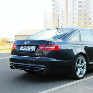 Бампер задний в цвет кузова Audi A6 C6 (2008-2010) рестайлинг