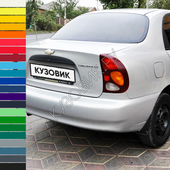 Бампер задний в цвет кузова Chevrolet Lanos (2002-2009) Бампер задний в цвет кузова Chevrolet Lanos (2002-2009)