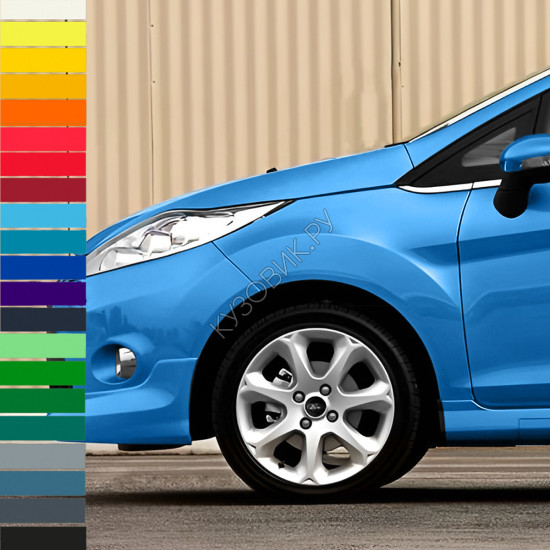 Крыло переднее левое в цвет кузова Ford Fiesta MK6 (2008-2012) без отверстия под повторитель дорестайлинг Крыло переднее левое в цвет кузова Ford Fiesta MK6 (2008-2012) без отверстия под повторитель дорестайлинг