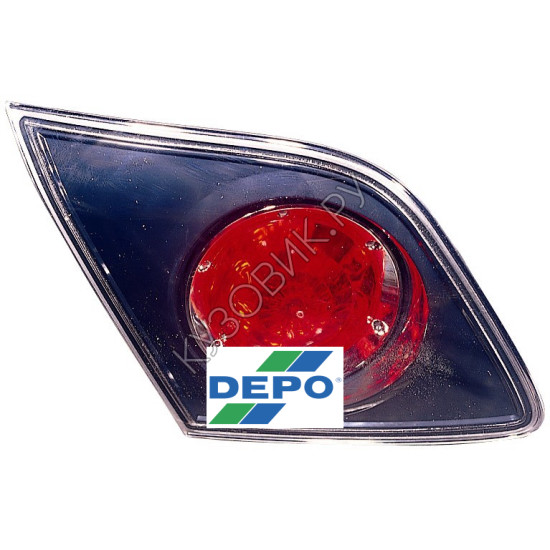 Фонарь левый задний в крышку багажника Mazda 3 BK седан (2005-2009) DEPO