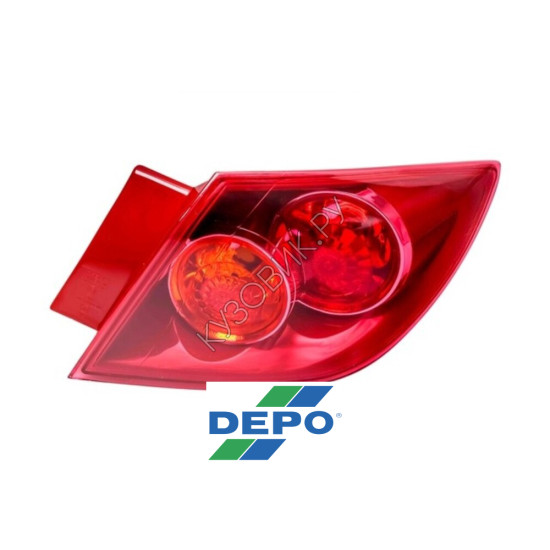 Фонарь правый задний в крыло Mazda 3 BK хэтчбек (2003-2005) DEPO