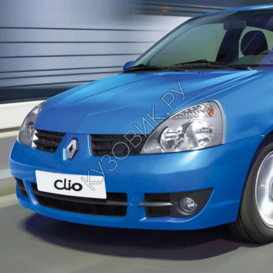 Бампер передний в цвет кузова Renault Clio 2 (2006-2008) Бампер передний в цвет кузова Renault Clio 2 (2006-2008)