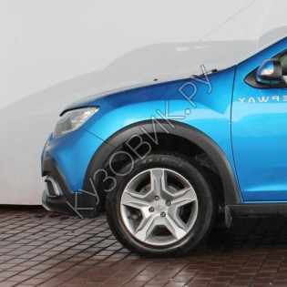 Крыло переднее левое в цвет кузова Renault Sandero Stepway 2 (2015-2021) Крыло переднее левое в цвет кузова Renault Sandero Stepway 2 (2015-2021)