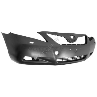 Бампер передний TOYOTA CAMRY 06-09 с отв. под крюк, ПТФ и омыватели SAT
