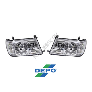 Тюнинг-фары (комплект) Toyota Land Cruiser 100 (1998-2005) DEPO